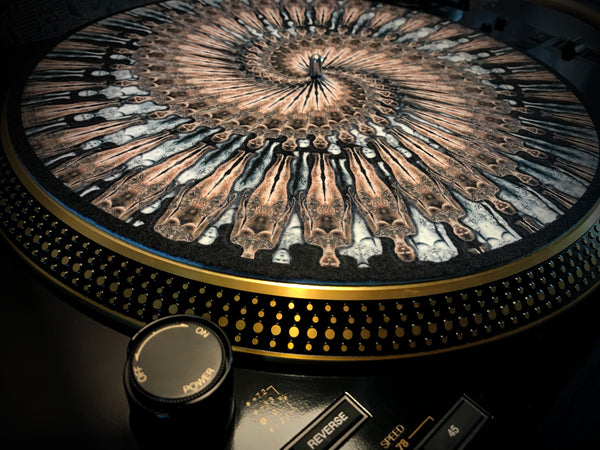 FLOATING CLONES 1 Zoetrope Felt Turntable Slipmat 12"