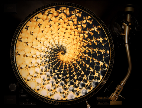 12&quot; Zoetrope Felt Turntable Slipmats