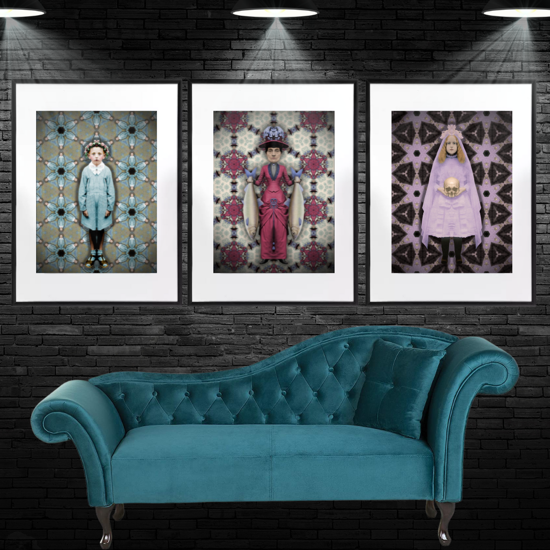 SET OF 3 BEAUTIFUL FREAKS - Framed Prints by Vincent Hocquet