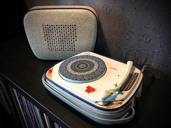 7” Felt Zoetrope Turntable Slipmat “Cogwheel Gold”