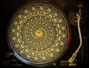 BOWLER HATS & BEES 1 Zoetrope Felt Turntable Slipmat 12"