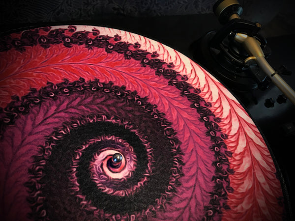 FERN MAGENTA Zoetrope Felt Turntable Slipmat 12"