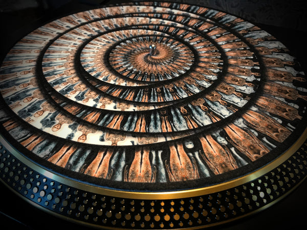 FLOATING CLONES 2 Zoetrope Felt Turntable Slipmat 12"