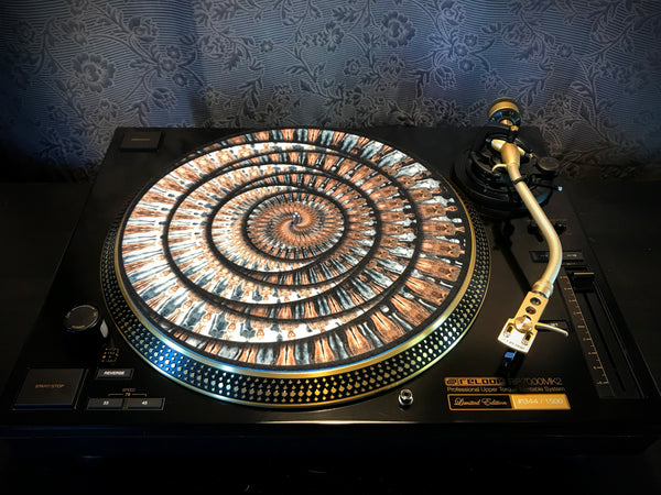 FLOATING CLONES 2 Zoetrope Felt Turntable Slipmat 12"