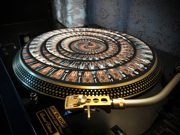FLOATING CLONES 2 Zoetrope Felt Turntable Slipmat 12"