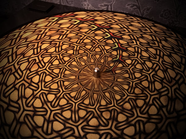 GEOMETRIC BROWN Zoetrope Felt Turntable Slipmat 12"