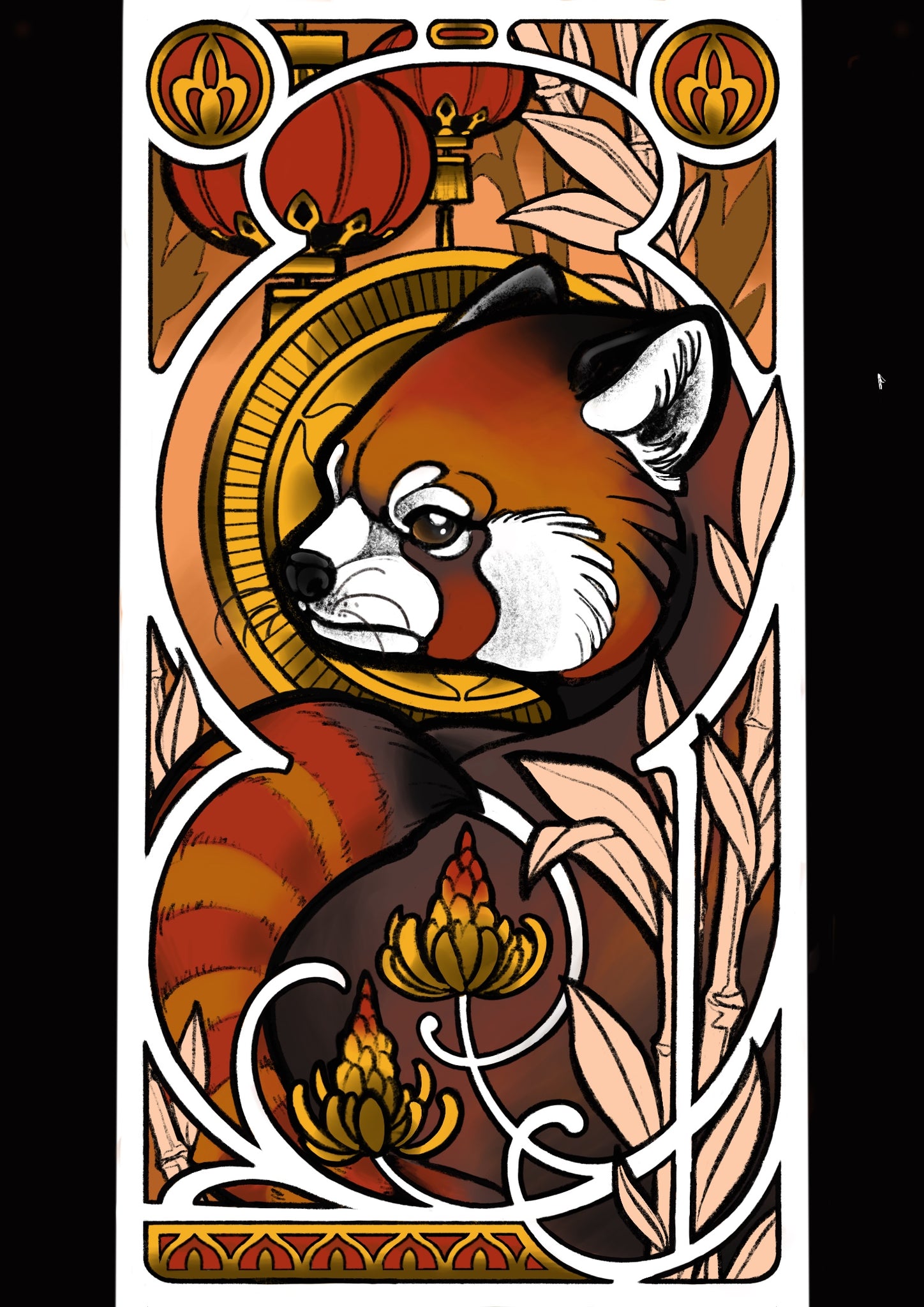 Red Panda - Print by Nina Noa