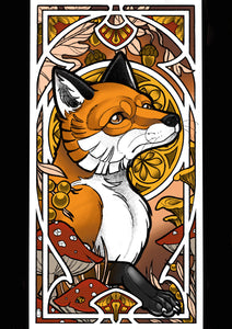 Fall Fox - Print by Nina