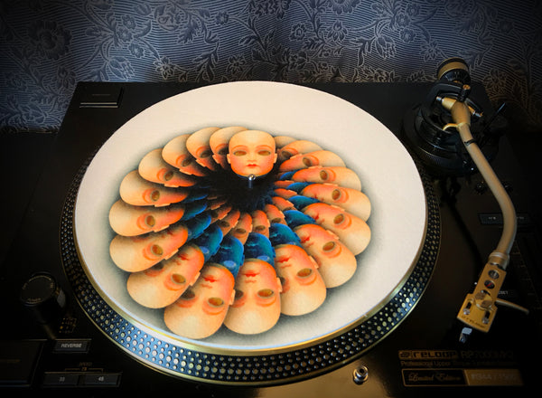 BABY GHOUL 1 Zoetrope Felt Turntable Slipmat 12"