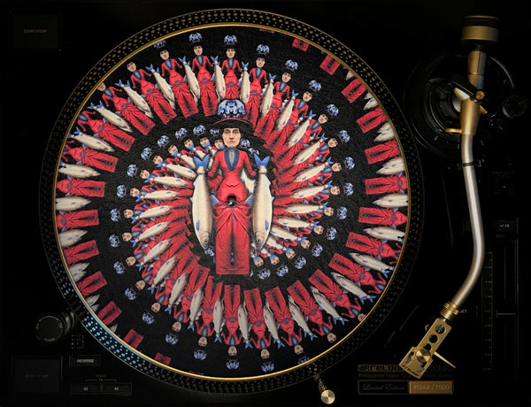 BEAUTIFUL FREAK MARCELLA Zoetrope Felt Turntable Slipmat 12"