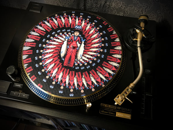 BEAUTIFUL FREAK MARCELLA Zoetrope Felt Turntable Slipmat 12"