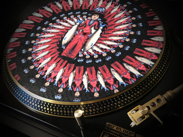 BEAUTIFUL FREAK MARCELLA Zoetrope Felt Turntable Slipmat 12"