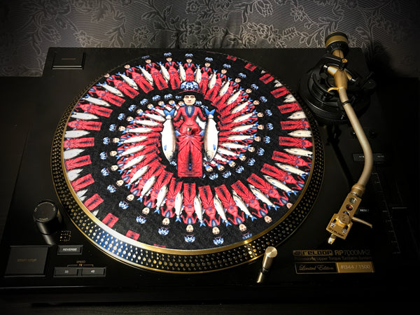 BEAUTIFUL FREAK MARCELLA Zoetrope Felt Turntable Slipmat 12"