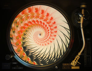 ORGANIC SPIRAL 1 Zoetrope Felt Turntable Slipmat 12"