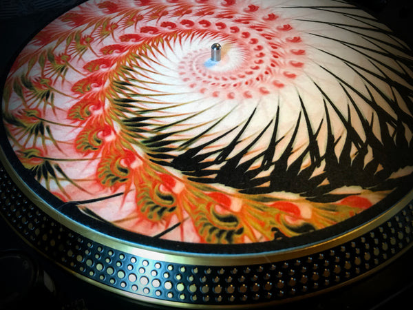 ORGANIC SPIRAL 1 Zoetrope Felt Turntable Slipmat 12"