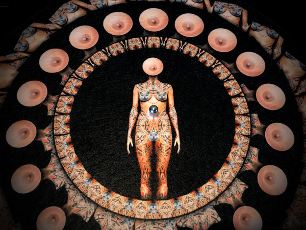 PUSSIES, BOOBS & TATTOOS Zoetrope Felt Turntable Slipmat 12"
