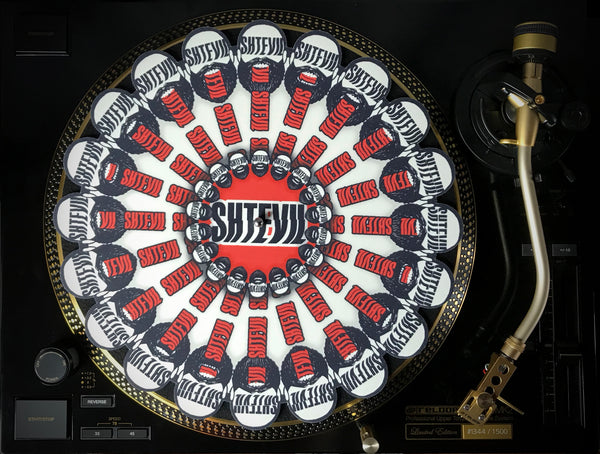SHTEVIL Combi Package: - Vinyl record "Stung"+Turntable Slipmat+Button
