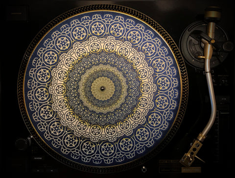 COGWHEEL GOLD Zoetrope Felt Turntable Slipmat  12"