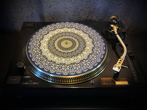 COGWHEEL GOLD Zoetrope Felt Turntable Slipmat  12"