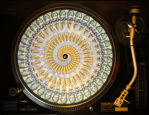 THE FISHER KING BLUE Zoetrope Felt Turntable Slipmat 12"