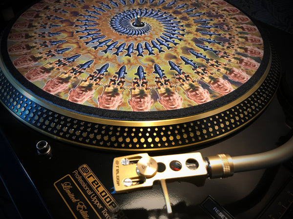 THE FISHER KING EARTH Zoetrope Felt Turntable Slipmat 12"