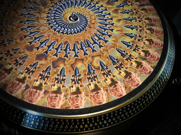 THE FISHER KING EARTH Zoetrope Felt Turntable Slipmat 12"