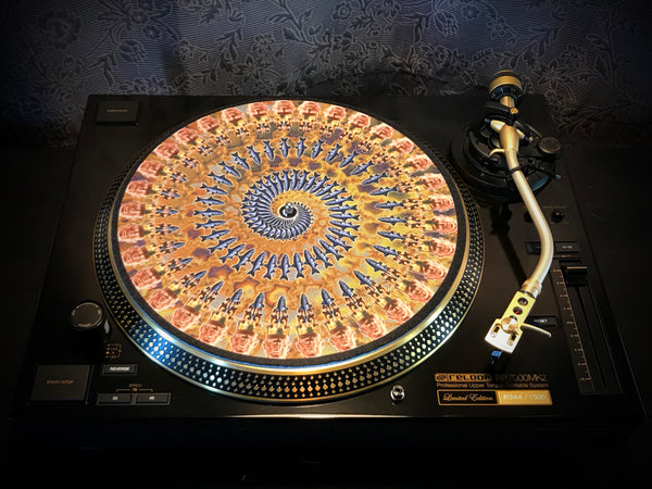 THE FISHER KING EARTH Zoetrope Felt Turntable Slipmat 12"