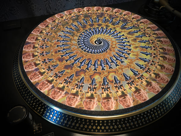 THE FISHER KING EARTH Zoetrope Felt Turntable Slipmat 12"