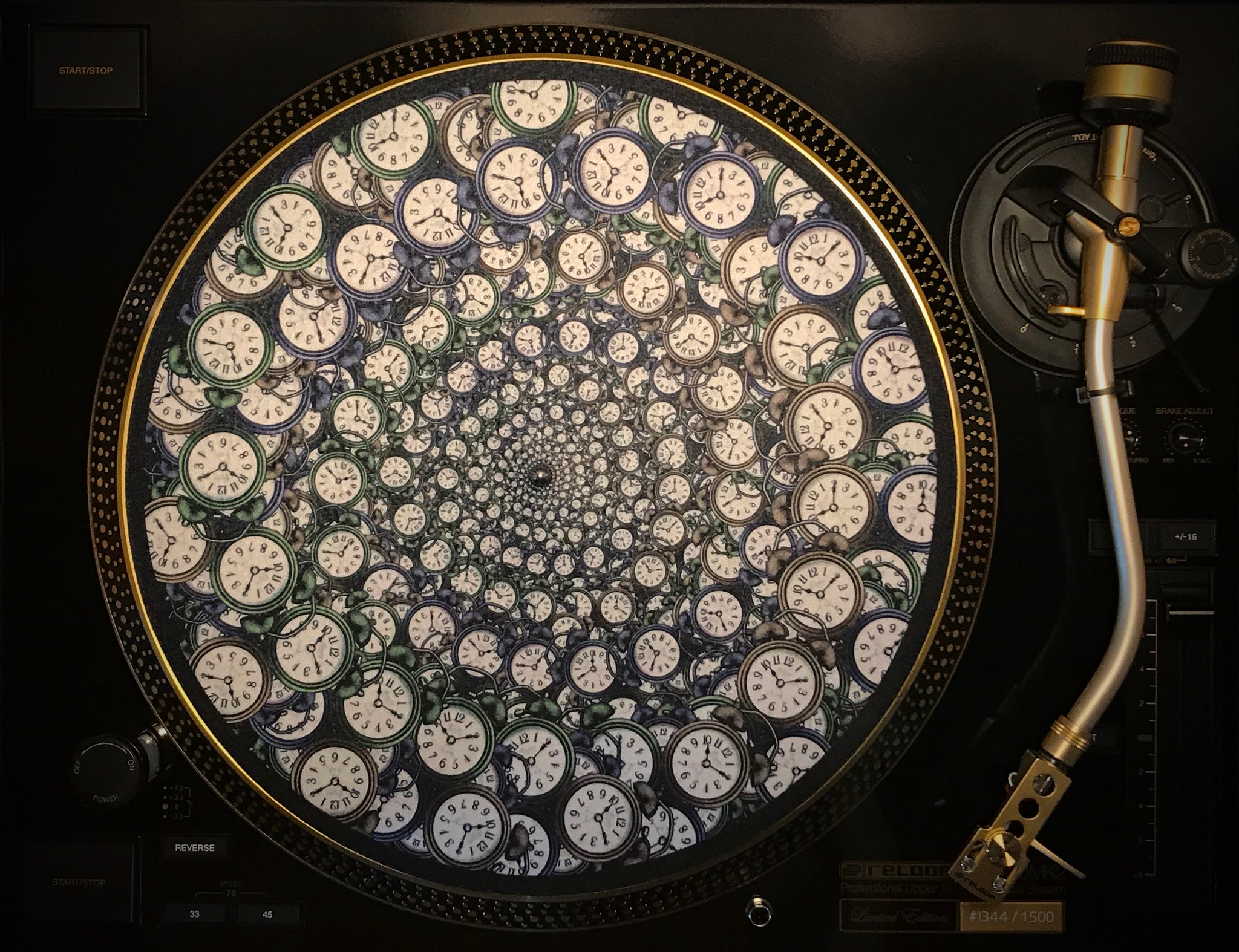 TIME TRAVELER 1 Zoetrope Felt Turntable Slipmat 12"