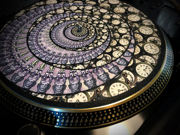 TIME TRAVELER 3 Zoetrope Felt Turntable Slipmat 12"