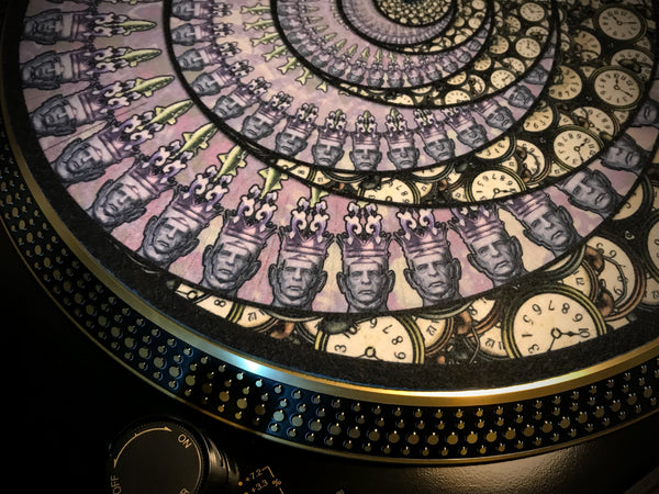 TIME TRAVELER 3 Zoetrope Felt Turntable Slipmat 12"