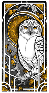 Snow Owl - Print by Nina Noa