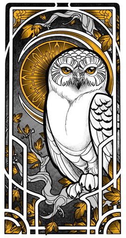 Snow Owl - Print by Nina Noa
