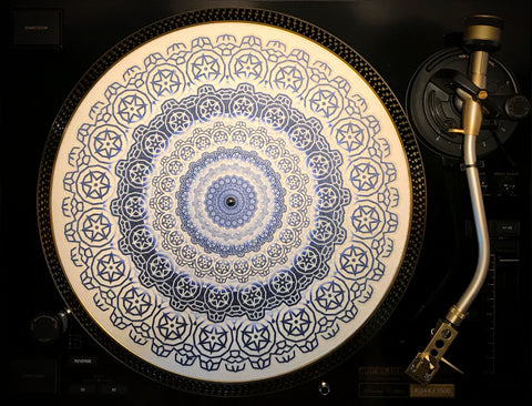 COGWHEEL DELFT Zoetrope Felt Turntable Slipmat  12"