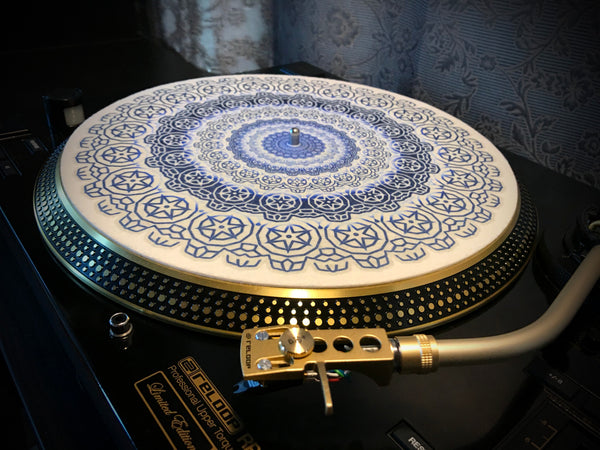COGWHEEL DELFT Zoetrope Felt Turntable Slipmat  12"