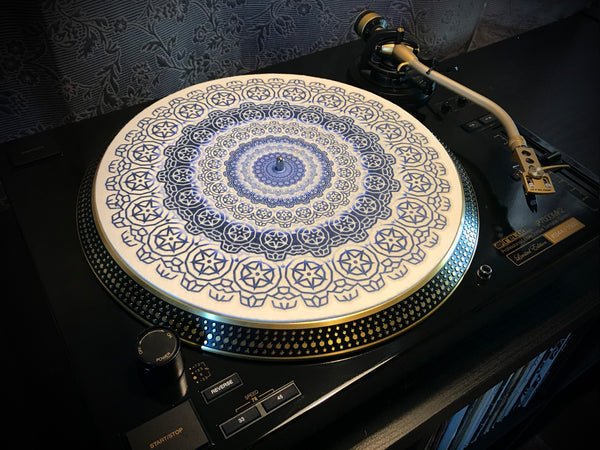 COGWHEEL DELFT Zoetrope Felt Turntable Slipmat  12"