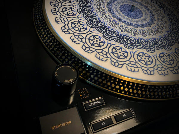 COGWHEEL DELFT Zoetrope Felt Turntable Slipmat  12"